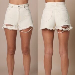 Rolla’s High Rise Duster Layla Shorts in Buttercream